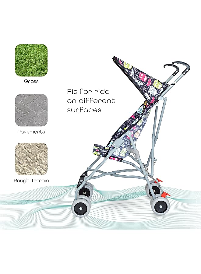 erorex Jet Cars Printed Buggy Stroller For 6 Months To 4 Years Babies - Image 4