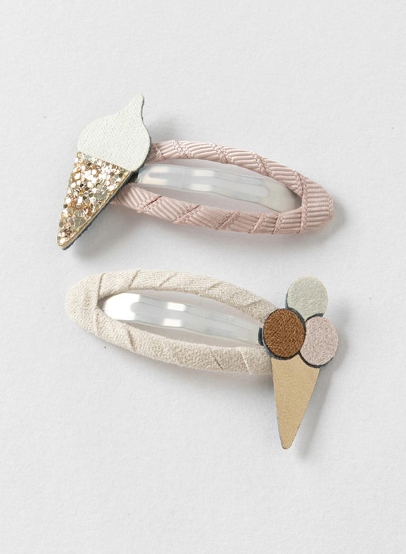 Dave & Bella Ice Cream Hair Clip - Image 1