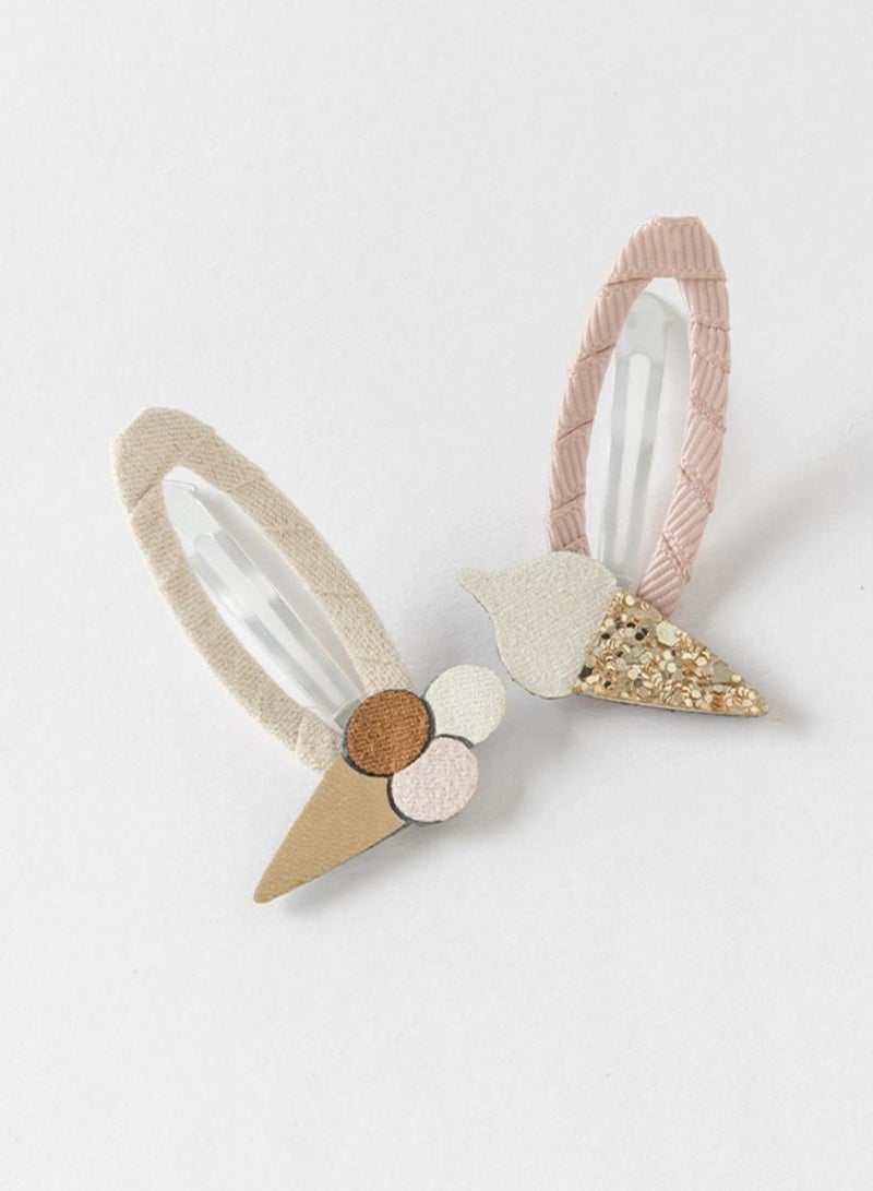 Dave & Bella Ice Cream Hair Clip - Image 2