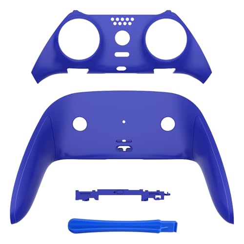 eXtremeRate Top Bottom Decorative Trim Shell Compatible with ps5 Edge Controller DIY Replacement Front Back Clip Shell Custom Dream Blue Plates Cover Compatible with ps5 Edge Controller - Image 1