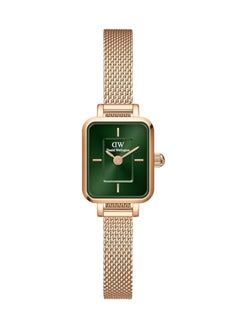 Ladies Mini Watch Rose gold green dial stainless steel