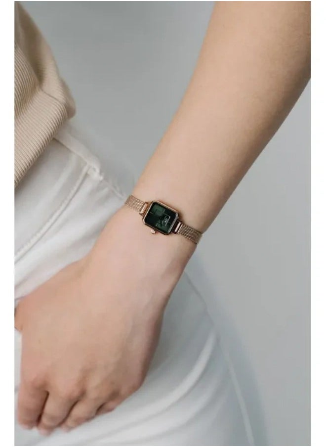 DW Home - Ladies Mini Watch Rose gold green dial stainless steel - Image 1