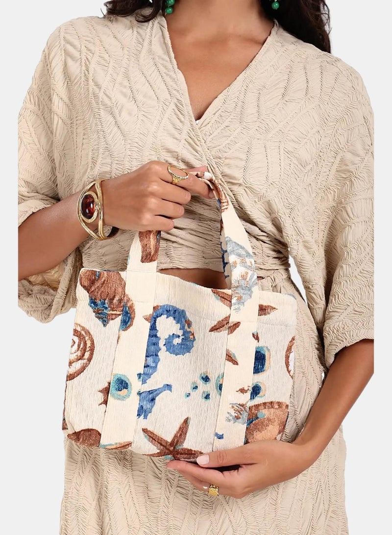 Carina Mini Seashell Beach Tote Bag - Image 1