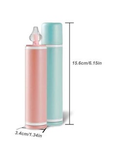 NIBEMINENT Nasal Aspirator for Baby and Adult - 2Pcs Nose Syringe Cleaner Wash Cleaning All Age, Portable Manual Aspiratior with Personal Case, Easy to Use (Pink)  - Image 2