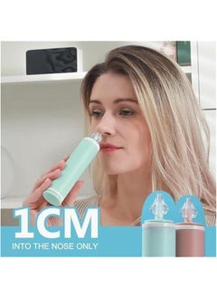 NIBEMINENT Nasal Aspirator for Baby and Adult - 2Pcs Nose Syringe Cleaner Wash Cleaning All Age, Portable Manual Aspiratior with Personal Case, Easy to Use (Pink)  - Image 3