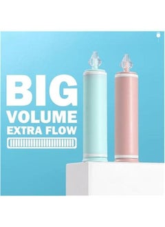 NIBEMINENT Nasal Aspirator for Baby and Adult - 2Pcs Nose Syringe Cleaner Wash Cleaning All Age, Portable Manual Aspiratior with Personal Case, Easy to Use (Pink)  - Image 4