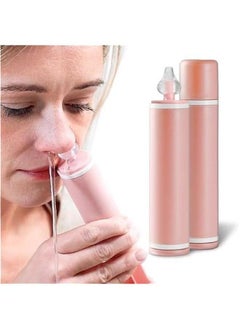 NIBEMINENT Nasal Aspirator for Baby and Adult - 2Pcs Nose Syringe Cleaner Wash Cleaning All Age, Portable Manual Aspiratior with Personal Case, Easy to Use (Pink)  - Image 1