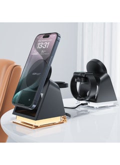 ACEFAST ACEFAST E17 Desktop 3-in-1 Wireless Charging Holder - Black  - Image 4