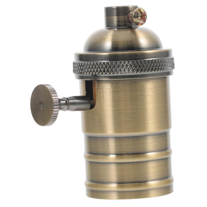 UKCOCO Vintage Light Socket Aluminum Base Lamp Holder Screw Bulb Socket Adapter for Ceiling Pendant Lighting in Dining Office Restaurant Use - Image 1