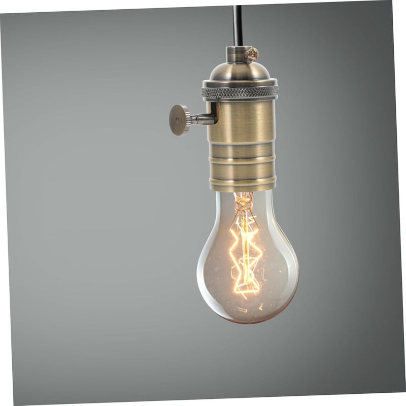 UKCOCO Vintage Light Socket Aluminum Base Lamp Holder Screw Bulb Socket Adapter for Ceiling Pendant Lighting in Dining Office Restaurant Use - Image 2