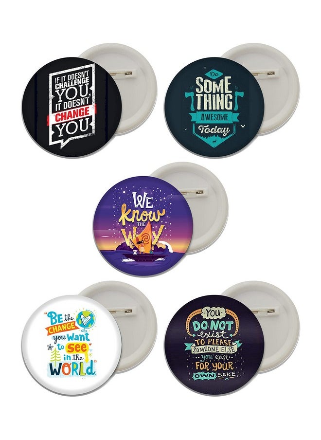 D2c D2c Inspirational |be The Change You Want to See in The World Button Badges  - Image 1