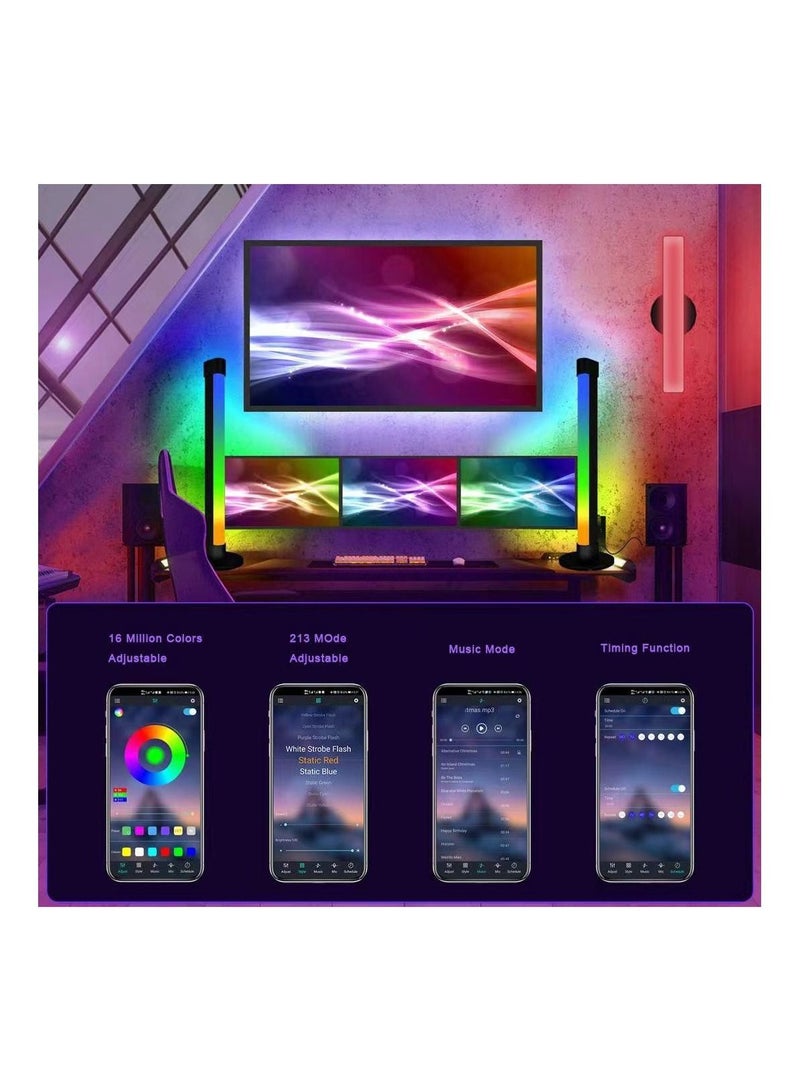Smart RGB LED Light Bars Backlight Music Sync APP التحكم عن بعد ضوء الألعاب الولايات المتحدة - Image 2