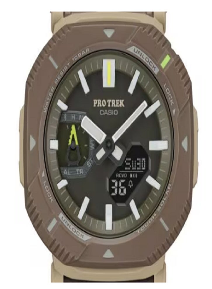 Casio Pro Trek PRW-Series Bluetooth Solar Outdoor Watch – Triple Sensor, 100M Water Resistant, Smart Connectivity, Dual LED Light, Cloth Band - Image 4