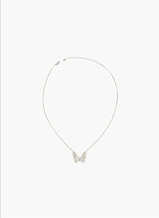 FOREVER 21 - Butterfly Charm Necklace - Image 1