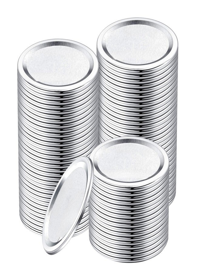 EvaHab 100-Count [Wide Mouth] Canning Lids for Ball, Kerr Jars - Split-Type Metal Mason Jar Lids for Canning - Food Grade Material, 100% Fit & Airtight for Regular Mouth Jars (86mm Wide Mouth（100 Lids）) - Image 1