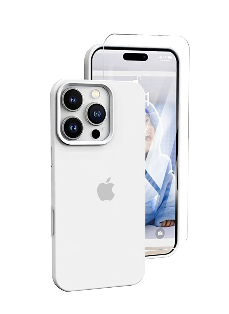 X-level - IPhone 16 Pro Max Mobile Case Cover with Screen Protector with Soft Liquid Silicone Protection Anti-Scratch Shockproof Accessories Slim Protective Back Cover - Image 1