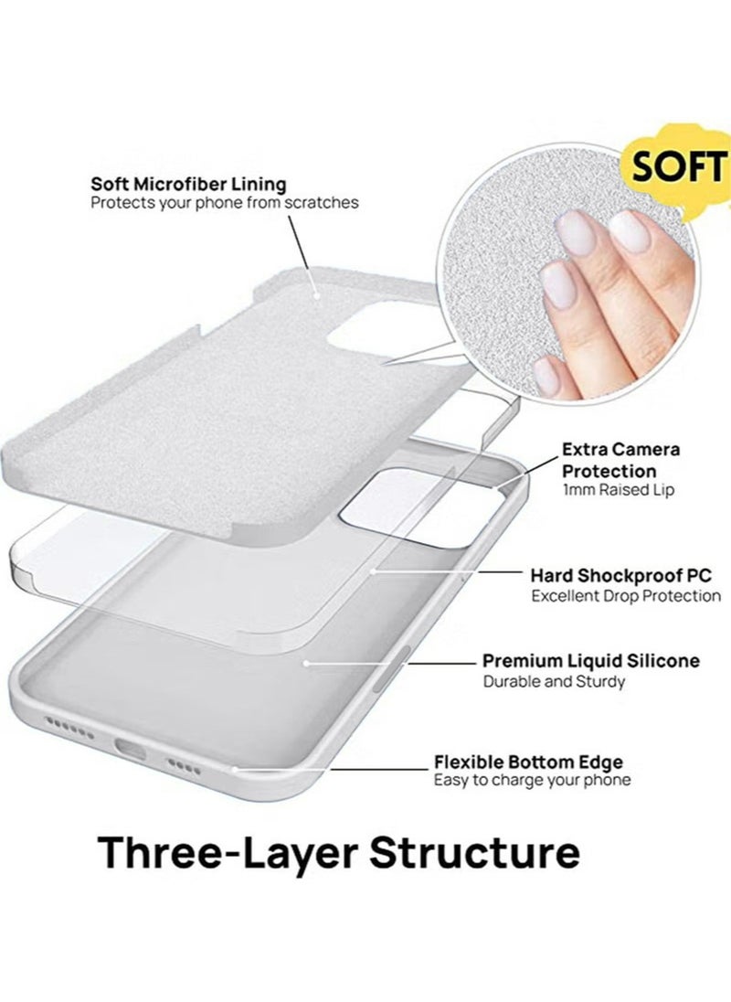 X-level - IPhone 16 Pro Max Mobile Case Cover with Screen Protector with Soft Liquid Silicone Protection Anti-Scratch Shockproof Accessories Slim Protective Back Cover - Image 1