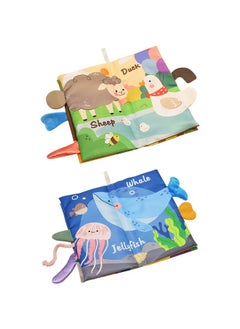 Generic Soft Cloth Book for Baby, Fabric Book with Colorful Animal Illustrations, Suitable for Early Education and Parent-Child Interaction  - Image 1