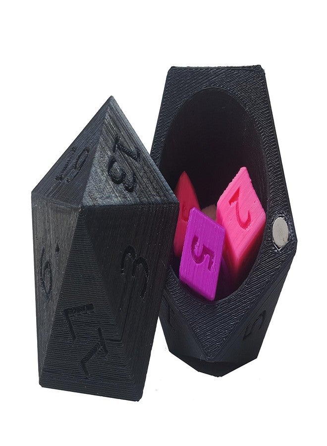 3D Central - Die of Holding: D20 Dice Box Storage Box (Black) - Image 3