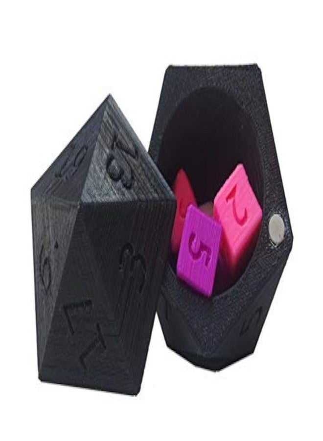 3D Central - Die of Holding: D20 Dice Box Storage Box (Black) - Image 1