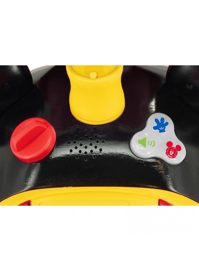 Kiddieland لعبة ركوب كيدي لاند ديزني ميكي ماوس مع أضواء وأصوات زوم ميكي (48.26 × 28.91 × 34.29 سم، أحمر/أصفر) - Image 3