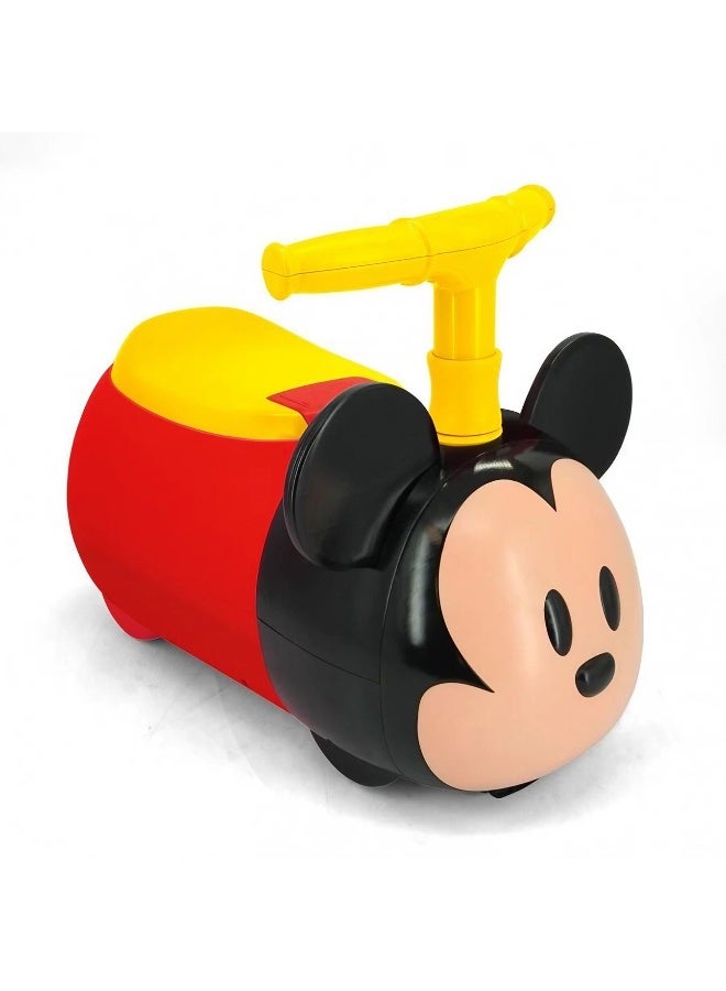 Kiddieland لعبة ركوب كيدي لاند ديزني ميكي ماوس مع أضواء وأصوات زوم ميكي (48.26 × 28.91 × 34.29 سم، أحمر/أصفر) - Image 2