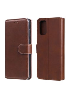 HuHa Case Cover For OPPO A52 / A72 / A92 Classic Calf Texture PU + TPU Horizontal Flip Leather Case, with Holder & Card Slots & Wallet Brown 