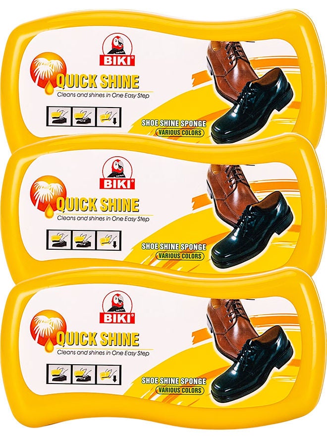 بيكي عبوة من 3 قطع من إسفنجات تلميع الأحذية
