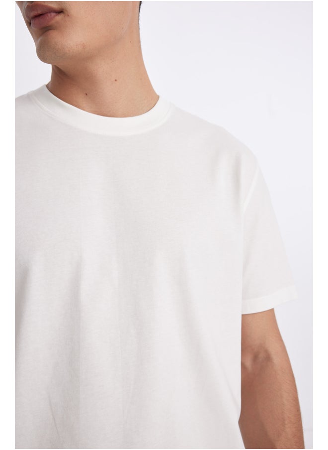 DeFacto - Man New Regular Fit Crew Neck Short Sleeve Knitted T-Shirt - Image 1