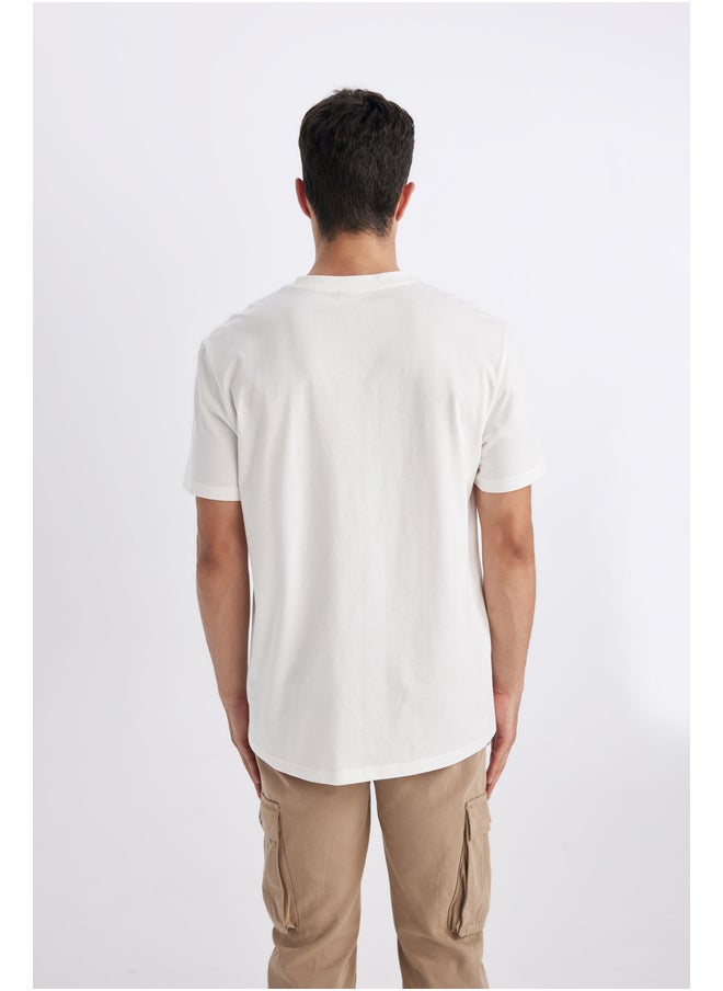 DeFacto - Man New Regular Fit Crew Neck Short Sleeve Knitted T-Shirt - Image 1