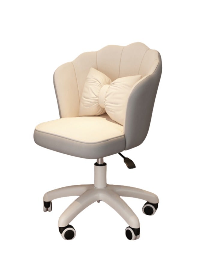 Tanwer Comfortable learning seat backrest, desk, swivel chair, dormitory chair, cute girl bedroom, computer chair - Image 1