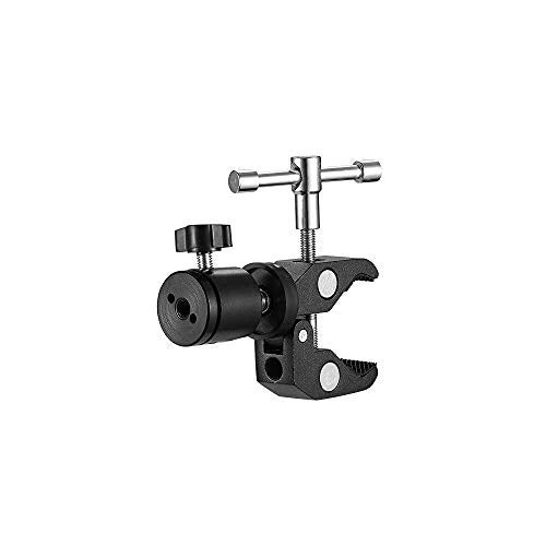 SHOPEE Camera Super Clamp and Ball Head Hot Shoe Mount 1/4" Male & 3/8" Male Threaded Screw Adapter Compatible with Camera Cage/Shoulder Rig/Tripod/Socket Studio/LED Panel - Image 4