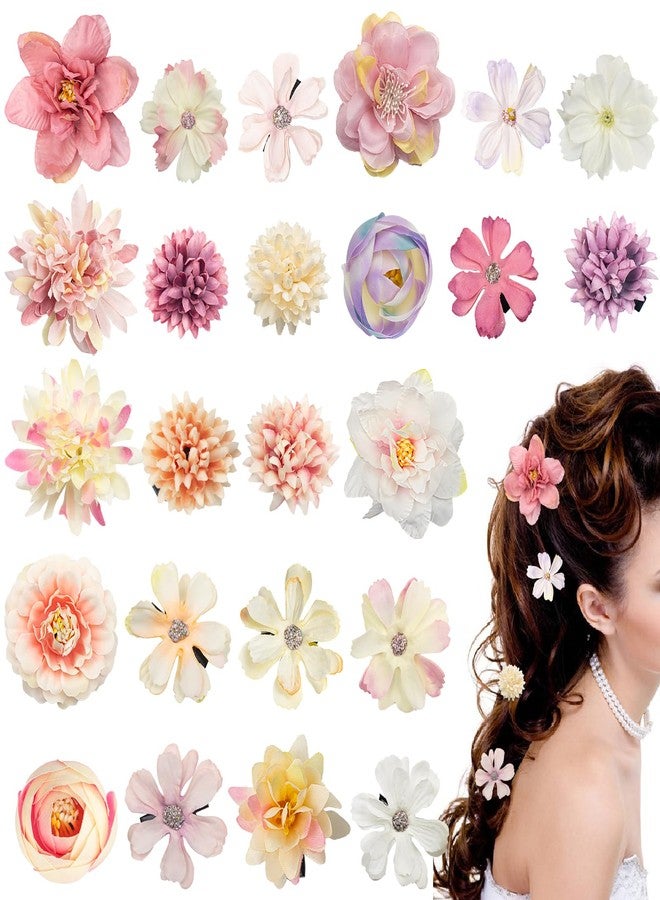 ELANE Hair Clips for Women and Girls - 24 Pcs Floral Accessories with Small Flower Details - Image 1