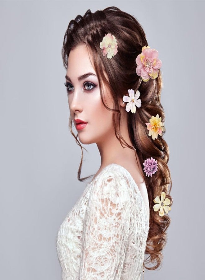 ELANE Hair Clips for Women and Girls - 24 Pcs Floral Accessories with Small Flower Details - Image 4