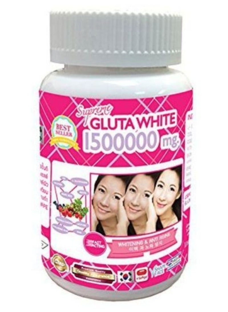Gluta Supreme Gluta Capsules For Skin Whitening - 30 Capsules 