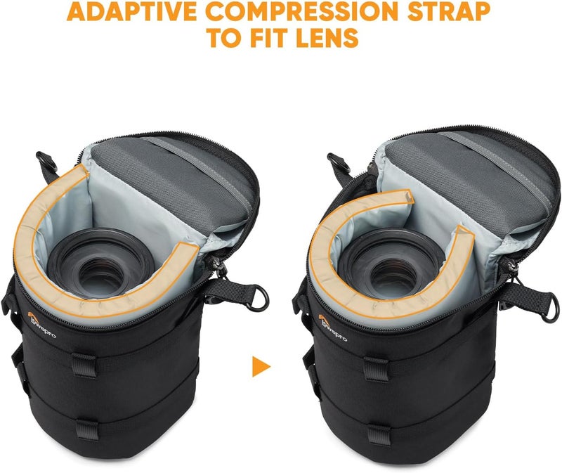 Lowepro ProTactic LCS 12 x 24 III Camera Lens Case, Camera Lens Pouch Bag, fits70-200mm F/2.8 (with hood), for DSLR,Mirrorless Cameras, Vol-2.5L Dim:9.45x4.72x4.72in, Camera Bag for Photographer/Video - Image 3
