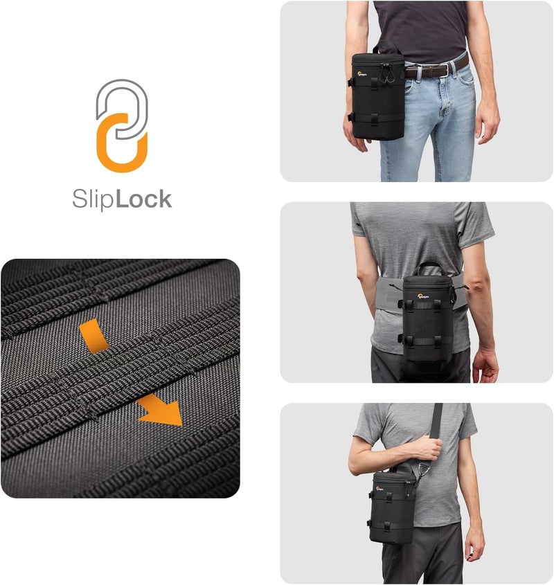 Lowepro ProTactic LCS 12 x 24 III Camera Lens Case, Camera Lens Pouch Bag, fits70-200mm F/2.8 (with hood), for DSLR,Mirrorless Cameras, Vol-2.5L Dim:9.45x4.72x4.72in, Camera Bag for Photographer/Video - Image 4