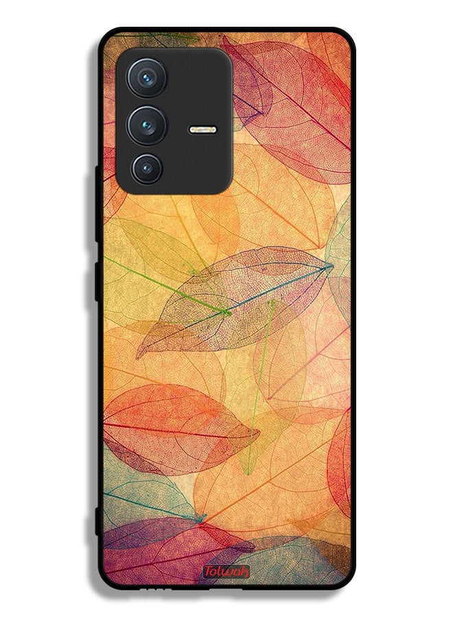 Tolwak Vivo V23 5G Protective Case Cover Leaves Abstract Digital Art - Image 1