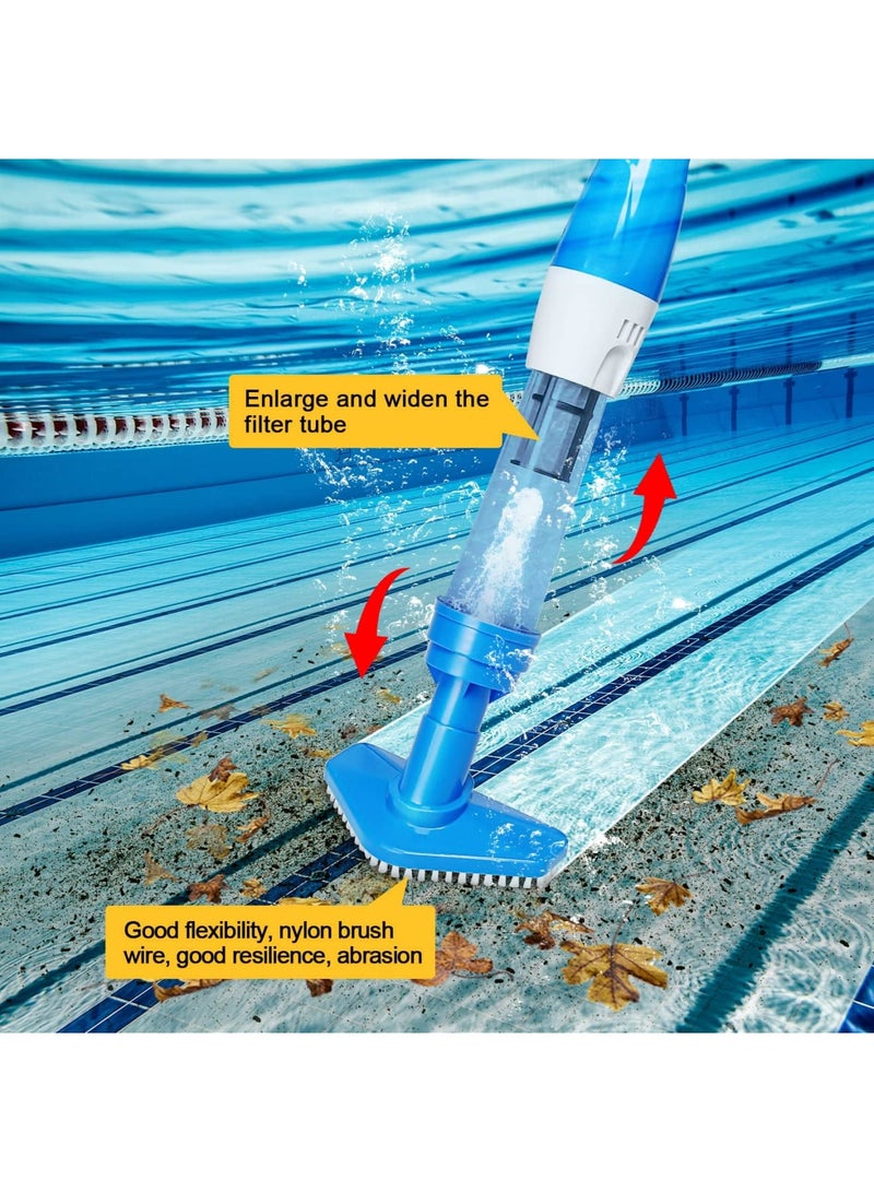 SYOSI Upgraded 3 in 1 Cordless Rechargeable Pool Vacuum, Handheld Pool Vacuum with Telescopic Pole for Deep Cleaning, Deep Cleaning for Spas, Hot Tubs and Small Pools for Sand and Debris - Image 3