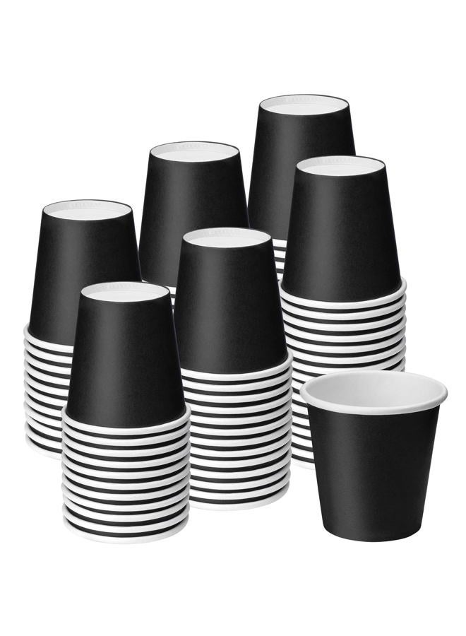 Huaiid 3 Oz 100 Packs Small Disposable Bathroom Mouthwash Cups Bathroom Paper Cups Espresso Paper Cups Small Paper Cups for Snack Bathroom Espresso Perfect for Home Condos Rvs Campers（Black） - Image 1