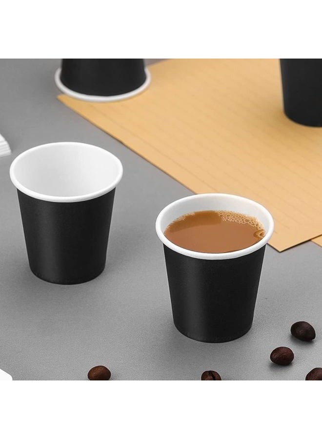 Huaiid 3 Oz 100 Packs Small Disposable Bathroom Mouthwash Cups Bathroom Paper Cups Espresso Paper Cups Small Paper Cups for Snack Bathroom Espresso Perfect for Home Condos Rvs Campers（Black） - Image 4