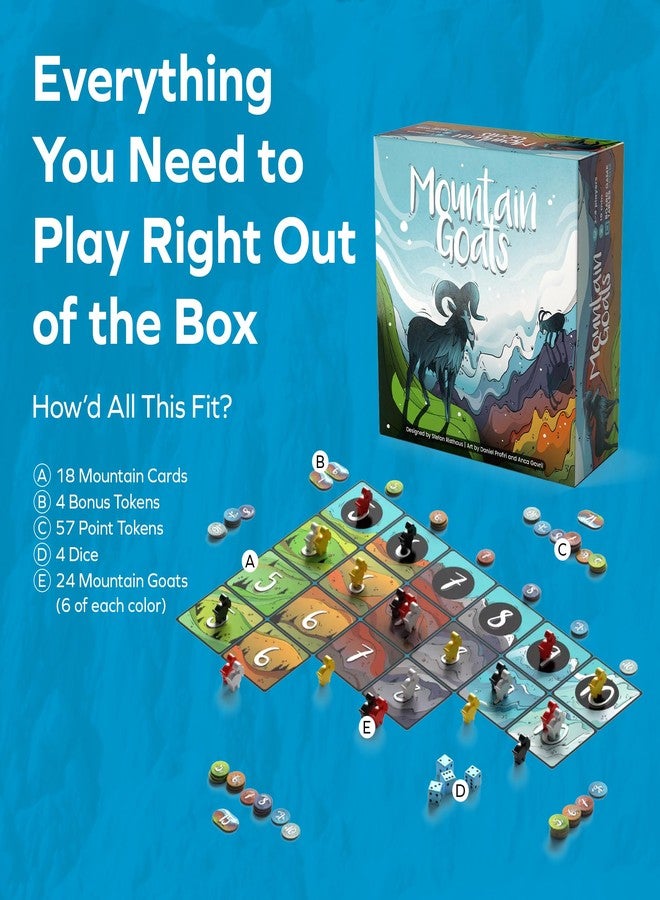BOARD GAME TABLES.COM ماعز الجبال - لعبة لوحية - من 2 إلى 4 لاعبين - مدة اللعب 20 دقيقة - Image 5