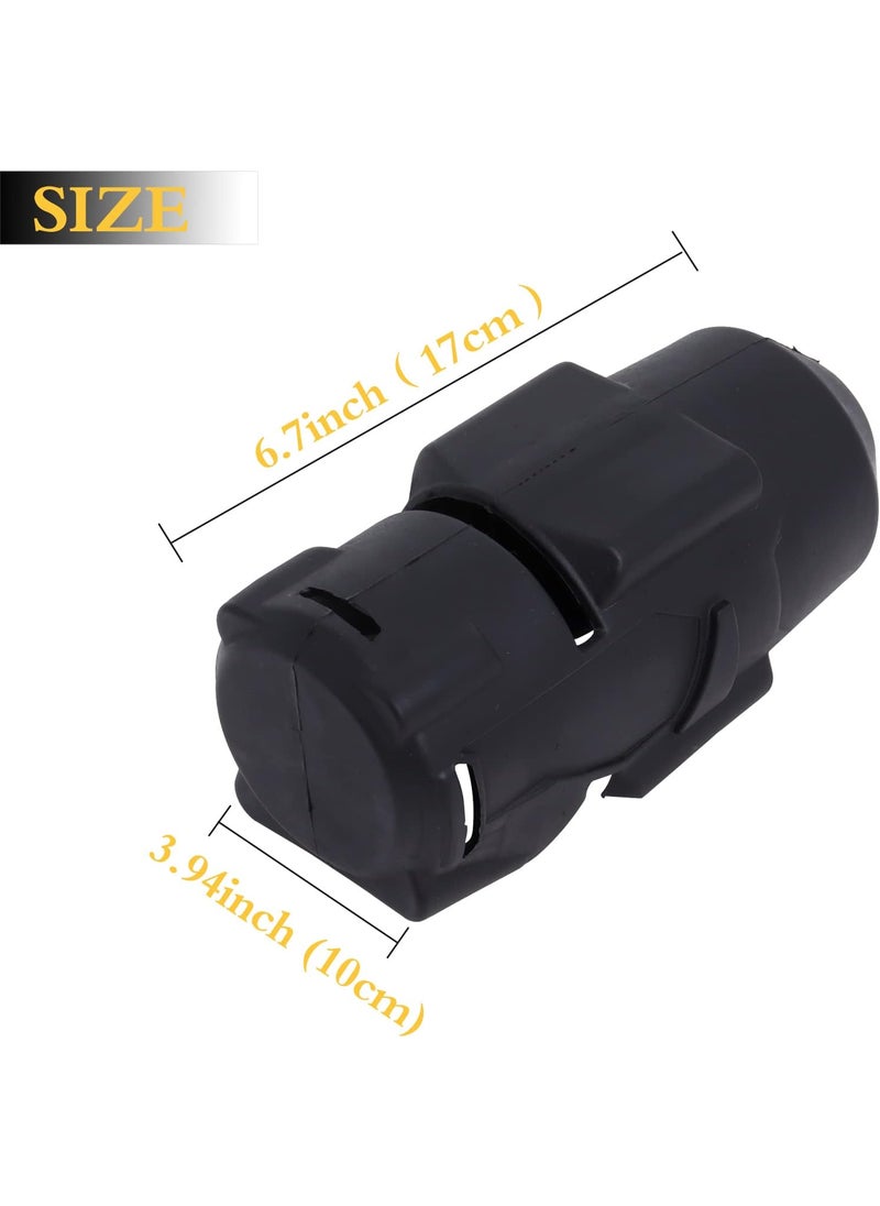 Swess 2 Packs Impact Protective Boot 276720 for Milwaukee M18 FUEL 12 Torque Impact Wrench 49162767  286320 Electric Tools Black  - Image 2