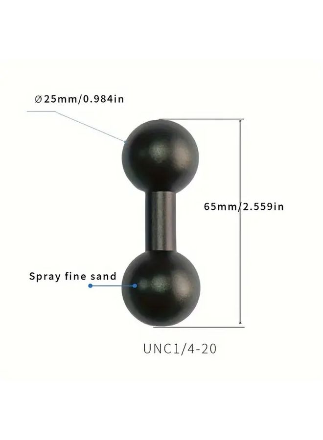Double Ball Head Screw Adapter 25mm To 17mm Aluminum Alloy Camera Bracket Accessory - Image 3