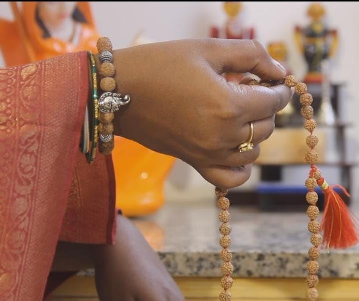 Swaha 5 Mukhi Lab Certified Rudraksha Mala Original 108 + 1 Beads | Jap Mala | Perfect for Wearing for Both Men & Women | Used for Meditation - Image 4