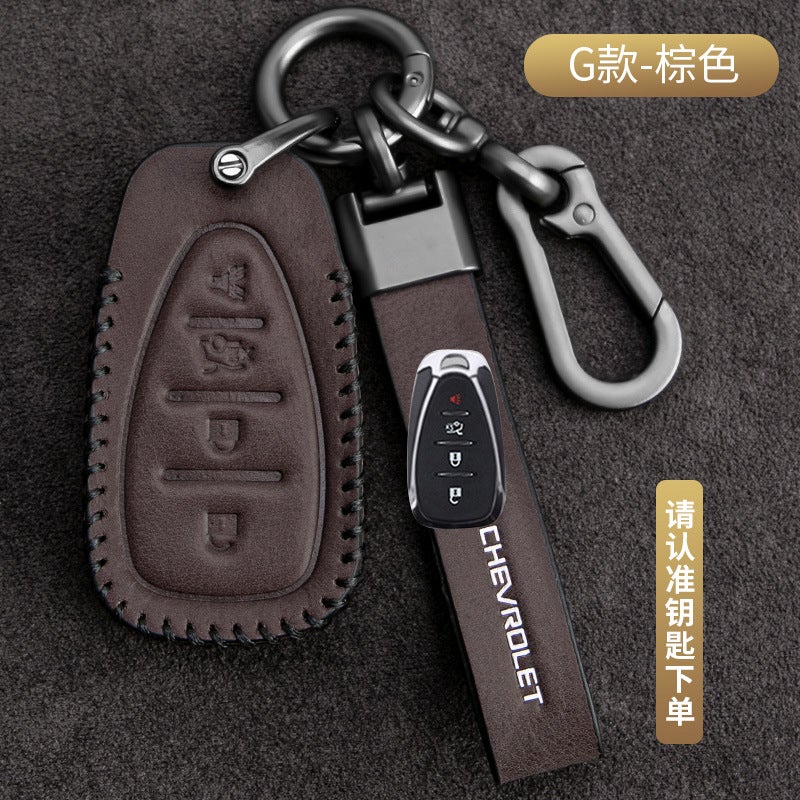 Chevrolet Key Case for Cruze, Malibu, Trax, and More - Vintage Style Leather Cover - Image 1