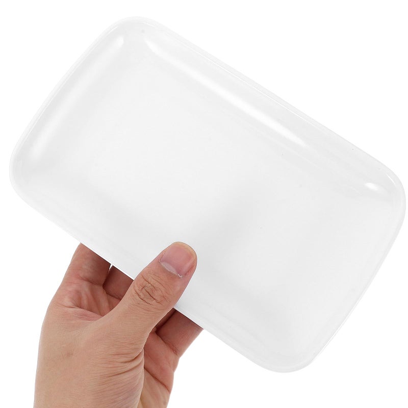 Melamine Rectangular Serving Plates 19cm X 12cm Lightweight Food Containers For Snacks Fast Food - Image 5