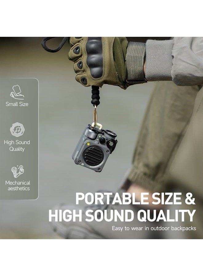 Muzen Cyber Cube Bluetooth Speaker, Bluetooth 5.0, Portable Speaker with Fidget Spinner, Crystal Clear Sound with RGB LED Light Wireless Speaker, Waterproof Speakers for Indoor Outdoor - Image 3