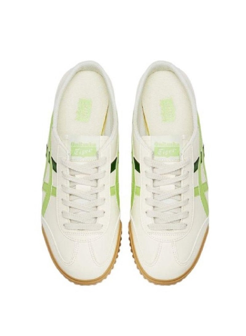Onitsuka Tiger Sabot Slip-On Athlesiure Sandals Brown/Green For Men/Women/Students - Image 3