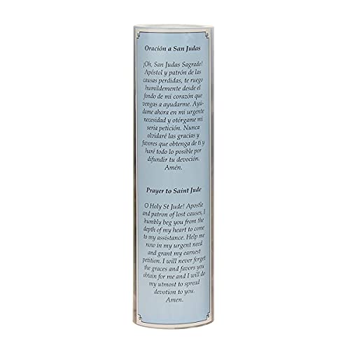 Stonebriar St. Jude Flameless LED Devotional Prayer Candle with Automatic Timer - Image 3